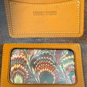 Dooney & Bourke Brown Leather Card Case